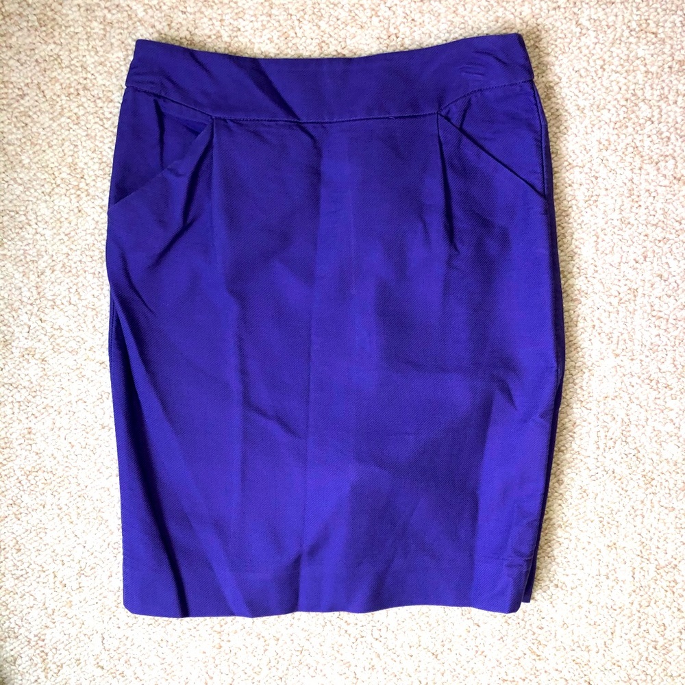 J.Crew Classic Indigo Pencil Skirt
